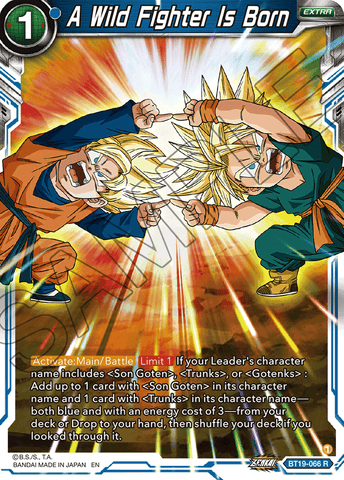 BT19-066 - A Wild Fighter Is Born - Rare