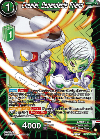 BT19-073 - Cheelai, Dependable Friend - Rare FOIL