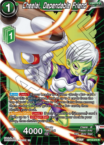 BT19-073 - Cheelai, Dependable Friend - Rare