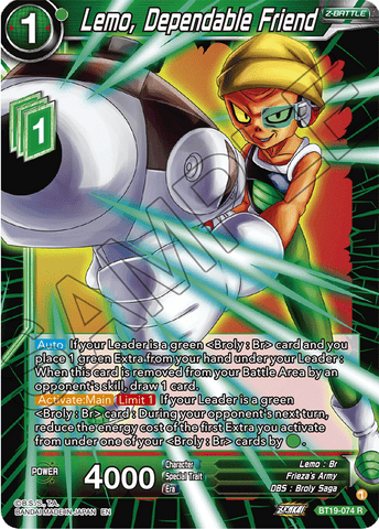 BT19-074 - Lemo, Dependable Friend - Rare