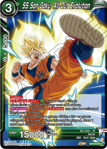 BT19-078 - SS Son Goku, All-Out Evolution - Common FOIL