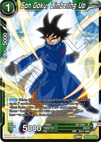 BT19-079 - Son Goku, Limbering Up - Common