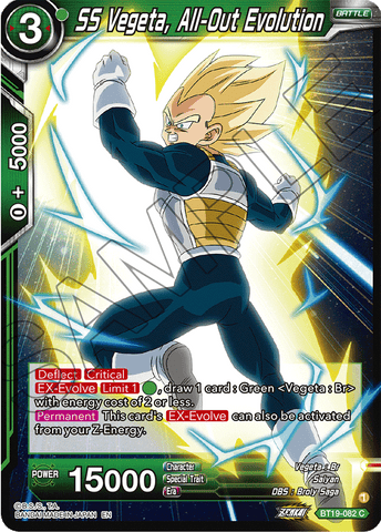 BT19-082 - SS Vegeta, All-Out Evolution - Common