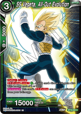 BT19-082 - SS Vegeta, All-Out Evolution - Common FOIL