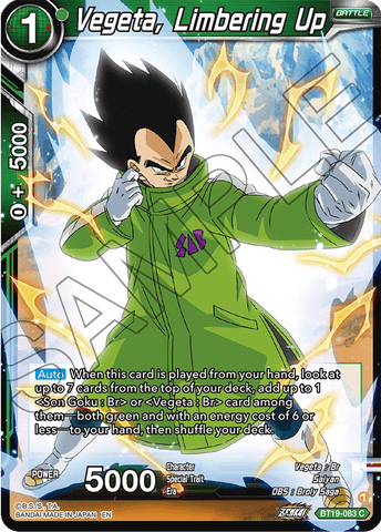 BT19-083 - Vegeta, Limbering Up - Common