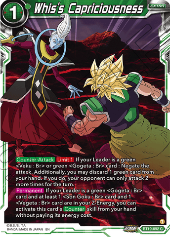 BT19-092 - Whis's Capriciousness - Common FOIL