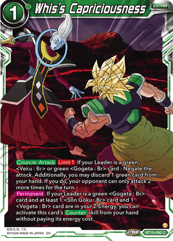 BT19-092 - Whis's Capriciousness - Common