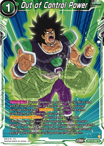 BT19-096 - Out of Control Power - Rare