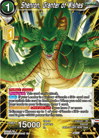 BT19-106 - Shenron, Granter of Wishes - Rare