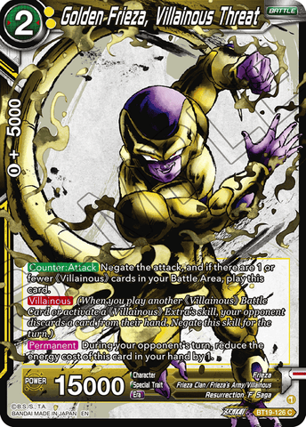 BT19-126 - Golden Frieza, Villainous Threat - Common