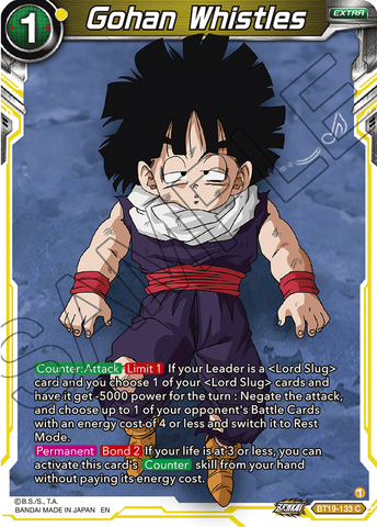 BT19-133 - Gohan Whistles - Common FOIL