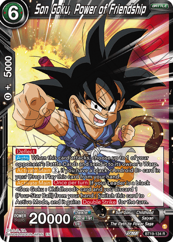 BT19-134 - Son Goku, Power of Friendship - Rare FOIL