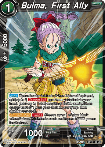 BT19-135 - Bulma, First Ally - Uncommon