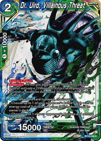 BT19-144 - Dr. Uiro, Villainous Threat - Common FOIL