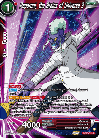 BT20-013 - Paparoni, the Brains of Universe 3 - Rare