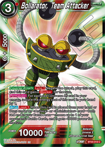 BT20-018 - Bollarator, Team Attacker - Common