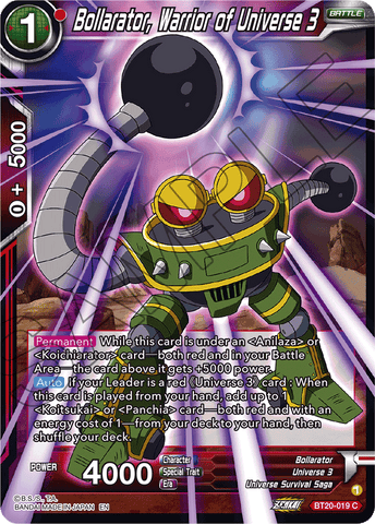 BT20-019 - Bollarator, Warrior of Universe 3 - Common