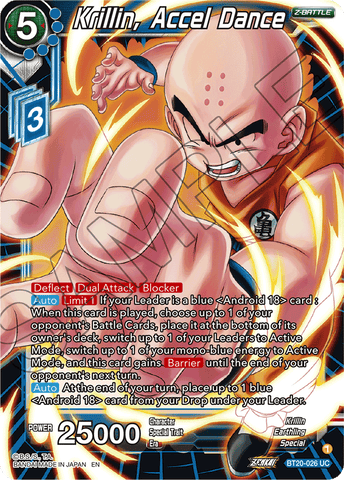 BT20-026 - Krillin, Accel Dance - Uncommon