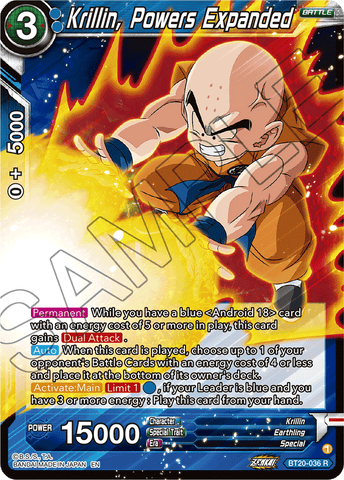 BT20-036 - Krillin, Powers Expanded - Rare