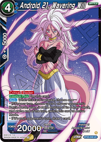 BT20-046 - Android 21, Wavering Will - Uncommon