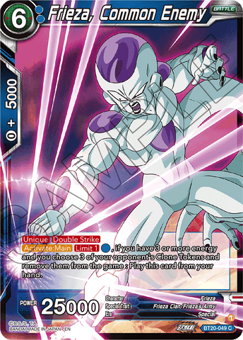 BT20-049 - Frieza, Common Enemy - Common FOIL