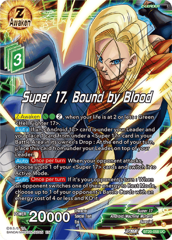 BT20-058 - Super 17, Bound by Blood - Uncommon