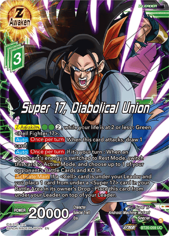 BT20-059 - Super 17, Diabolical Union - Uncommon