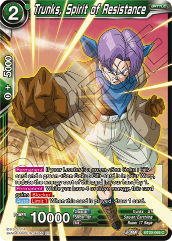 BT20-069 - Trunks, Spirit of Resistance - Common FOIL