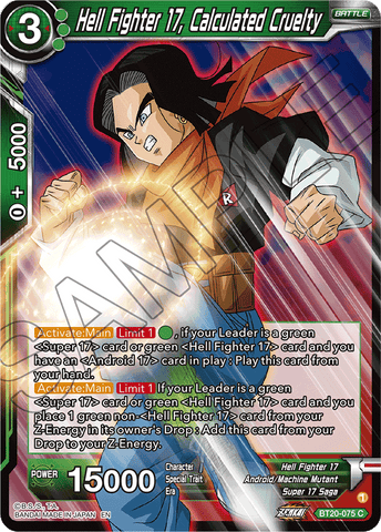 BT20-075 - Hell Fighter 17, Calculated Cruelty - Common FOIL