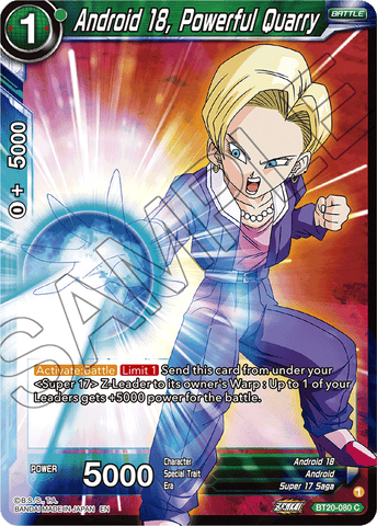BT20-080 - Android 18, Powerful Quarry - Common FOIL