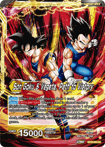 BT20-084 - Son Goku & Vegeta, Path to Victory - Leader - Uncommon