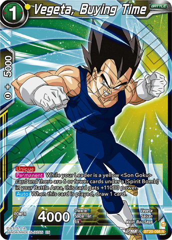 BT20-098 - Vegeta, Buying Time - Rare
