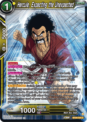 BT20-101 - Hercule, Expecting the Unexpected - Common FOIL