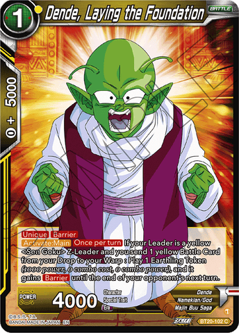 BT20-102 - Dende, Laying the Foundation - Common FOIL