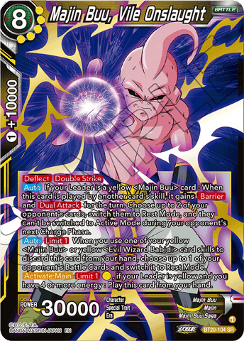 BT20-104 - Majin Buu, Vile Onslaught - Super Rare