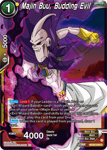 BT20-105 - Majin Buu, Budding Evil - Common FOIL
