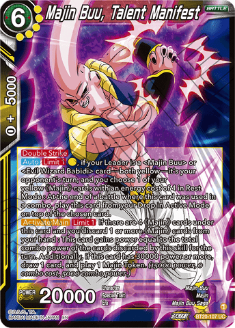 BT20-107 - Majin Buu, Talent Manifest - Uncommon