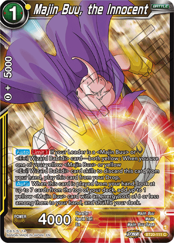 BT20-111 - Majin Buu, the Innocent - Common FOIL
