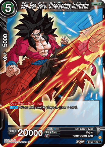 BT20-122 - SS4 Son Goku, Otherworldly Infiltrator - Rare FOIL