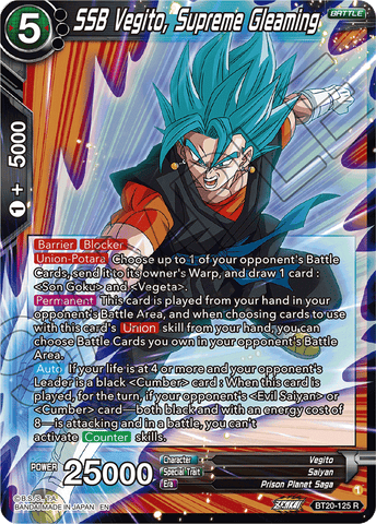 BT20-125 - SSB Vegito, Supreme Gleaming - Rare FOIL