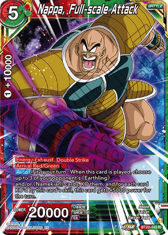 BT20-142 - Nappa, Full-scale Attack - Rare FOIL