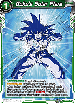 EB1-36 - Goku's Solar Flare - Common