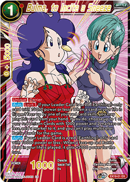 EX19-01 - Bulma, to Incite a Sneeze - Expansion Rare