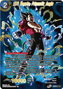 EX19-29 - SS4 Vegeta, Prismatic Aegis - Expansion Rare