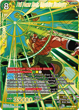 EX19-30 - Full Power Broly, Impulsive Destroyer - Expansion Rare FOIL