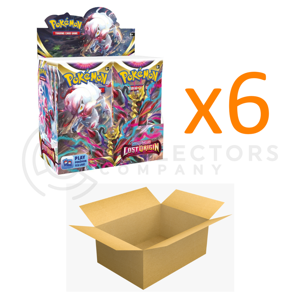 Pokemon - Sword & Shield - Lost Origin Booster Box CASE (x6 Boxes) - S Collectors Company Pokemon - Sword & Shield - Lost Origin Booster Box CASE (x6 Boxes) - S Collectors Company