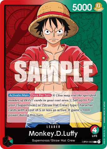 OP01-003 - Monkey.D.Luffy - Leader