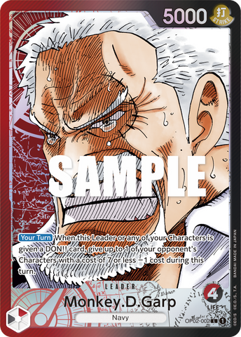 OP02-002 - Monkey.D.Garp - Leader Alt Art