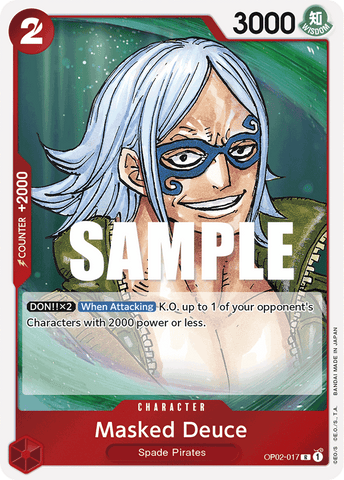 OP02-017 - Masked Deuce - Rare