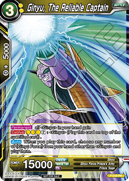 P-019 - Ginyu, The Reliable Captain - Reprint - Promo